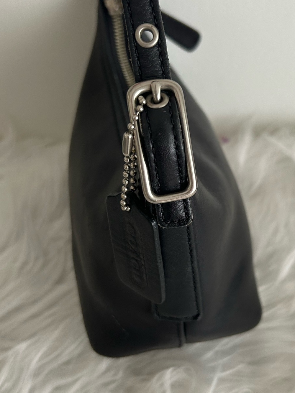 Vintage Coach black Legacy West Demi 9844 Glove Leather Y2K Mini Shoulder Bag - Picture 9 of 15